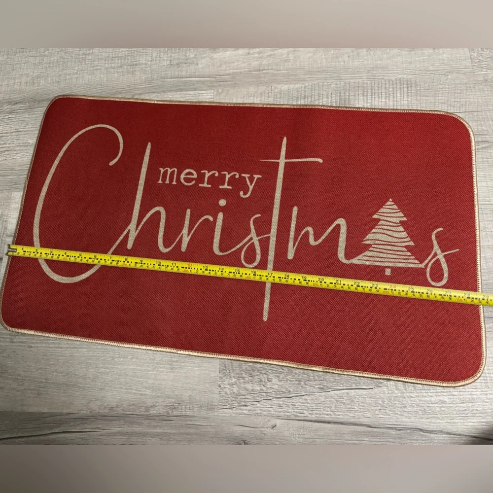 Red Merry Christmas Rug